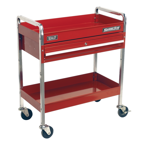 Sealey CX101D │ Superline PRO® Heavy-Duty Trolley with Lockable Drawer 2-Level