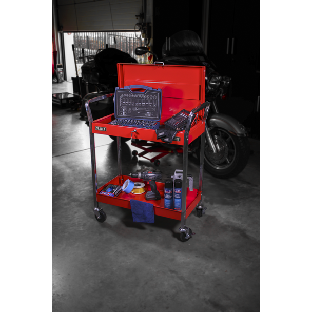 Sealey CX104 │ Superline PRO® Heavy-Duty Trolley with Lockable Top 2-Level