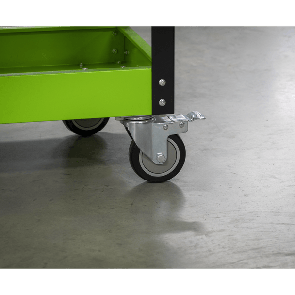 Sealey CX110HV │ Superline PRO® Heavy-Duty Workshop Trolley 3-Level - Hi-Vis Green