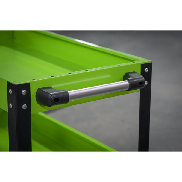 Sealey CX110HV │ Superline PRO® Heavy-Duty Workshop Trolley 3-Level - Hi-Vis Green