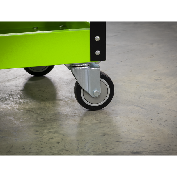 Sealey CX110HV │ Superline PRO® Heavy-Duty Workshop Trolley 3-Level - Hi-Vis Green