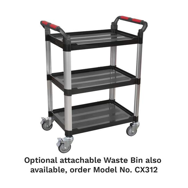 Sealey CX309 │ Composite Workshop Trolley 3-Level/3 Wall