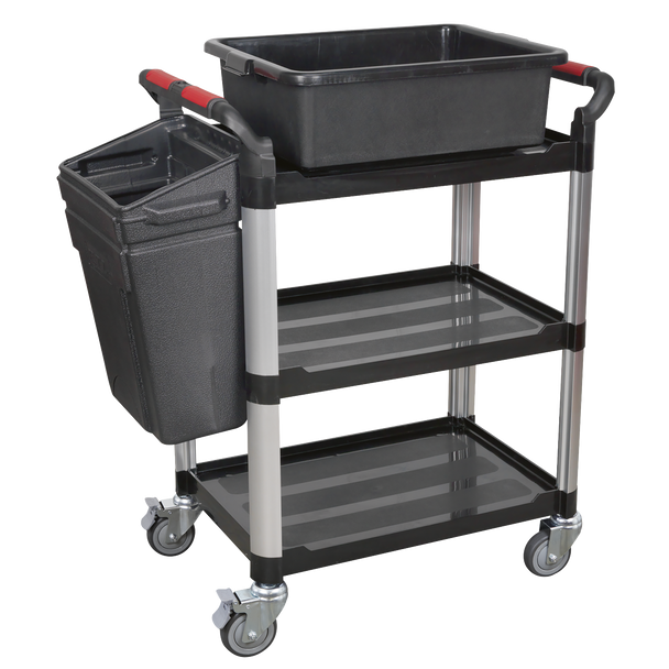 Sealey CX309 │ Composite Workshop Trolley 3-Level/3 Wall