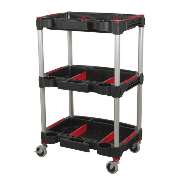 Sealey CX313 │ Composite Workshop Trolley with Parts Storage 3-Level