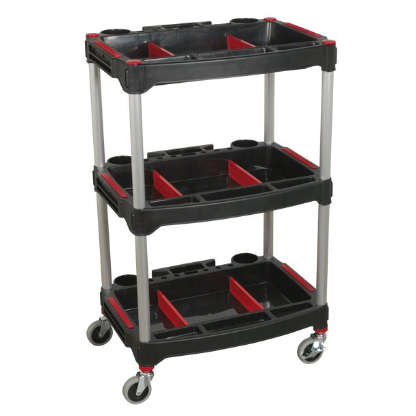 Sealey CX313 │ Composite Workshop Trolley with Parts Storage 3-Level