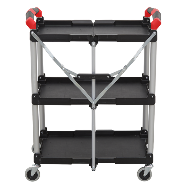 Sealey CX314 │ Folding Workshop Trolley 3-Level