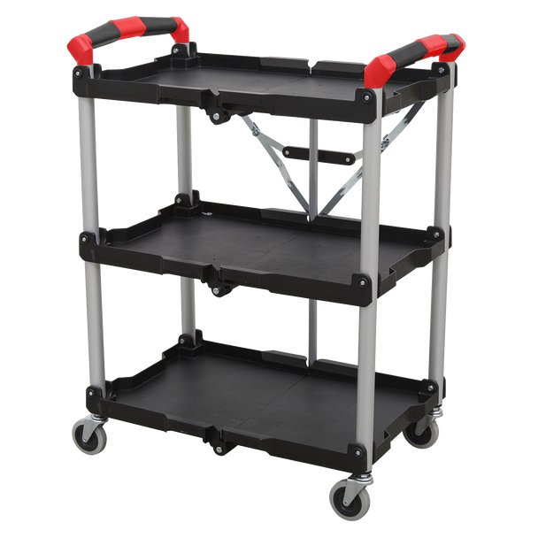 Sealey CX314 │ Folding Workshop Trolley 3-Level