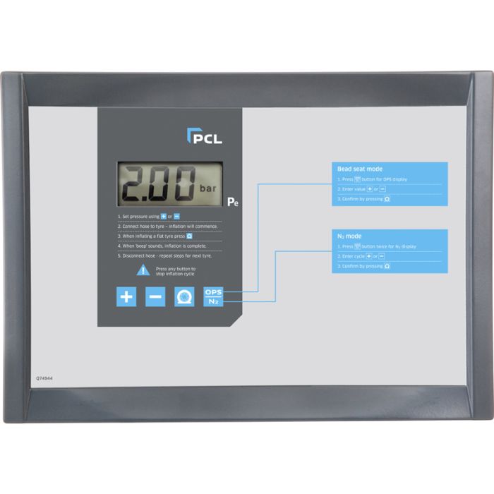 PCL D12SS50C/CAGE | D12 Wall Mounted, Tyreshop, 10 bar, psi/bar, Cage Version