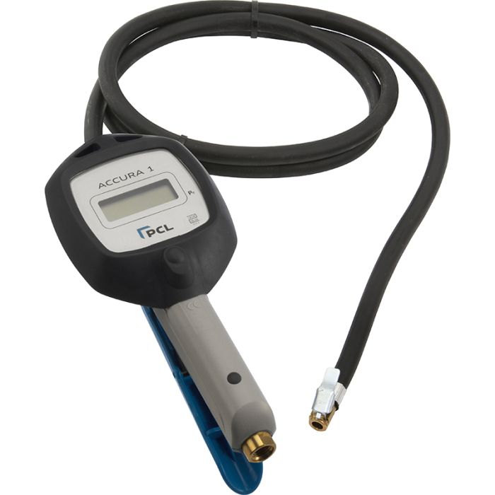 PCL DAC1C08 | ACCURA 1 Tyre Inflator 0-12 bar, 1.8m Hose Euro Connector