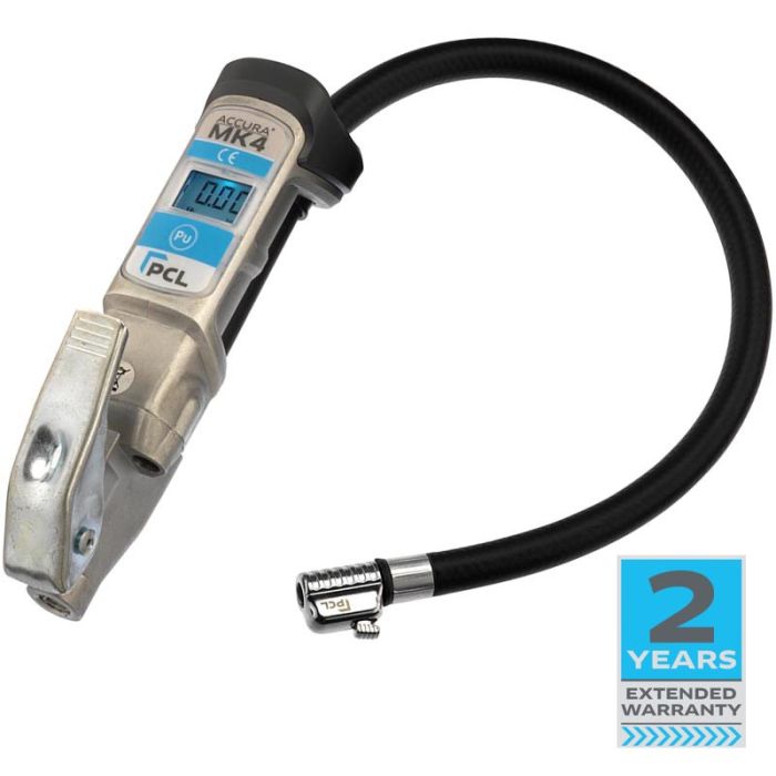 PCL DAC404 | ACCURA MK4 Tyre Inflator 0.53m Hose Single Clip-on Connector