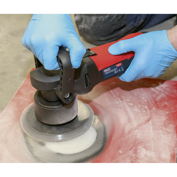 Sealey DAS149 │ 150mm Dual Action Variable Speed Sander/Polisher 600W/230V