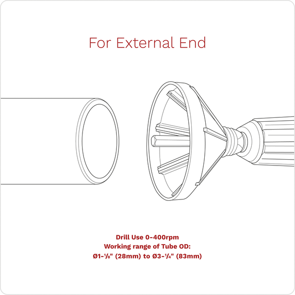 Sealey DB06 │ Internal & External 2-in-1 Deburring/Chamfer Tool 27-86mm