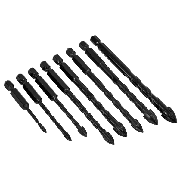 Sealey DBGC1 │ Tile & Glass Drill Bit Set 8pc