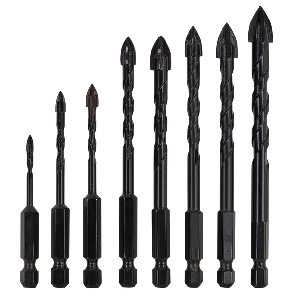 Sealey DBGC1 │ Tile & Glass Drill Bit Set 8pc