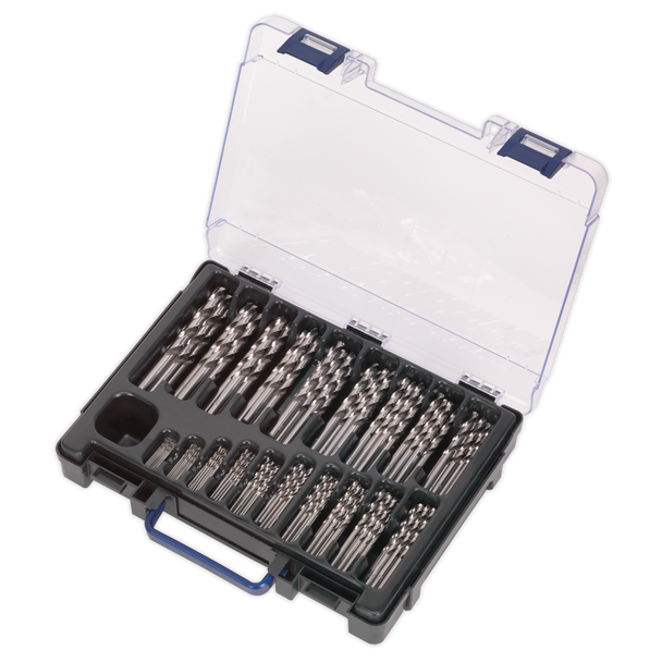 Sealey DBS170FG │ HSS Fully Ground Drill Bit Assortment 1-10mm 170pc