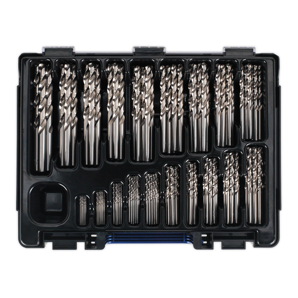 Sealey DBS170FG │ HSS Fully Ground Drill Bit Assortment 1-10mm 170pc
