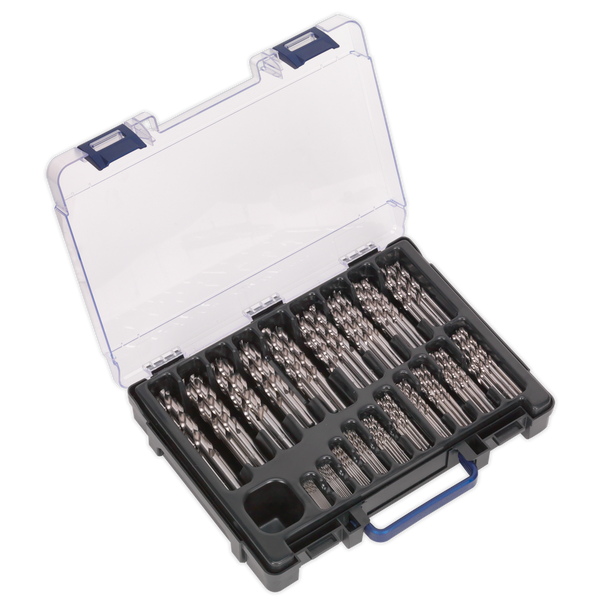 Sealey DBS170FG │ HSS Fully Ground Drill Bit Assortment 1-10mm 170pc