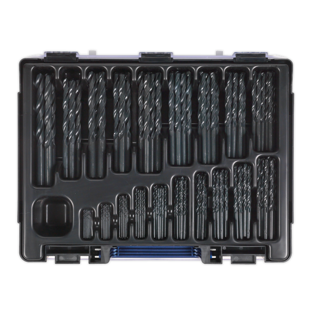 Sealey DBS170RF │ HSS Roll Forged Drill Bit Assortment 1-10mm 170pc