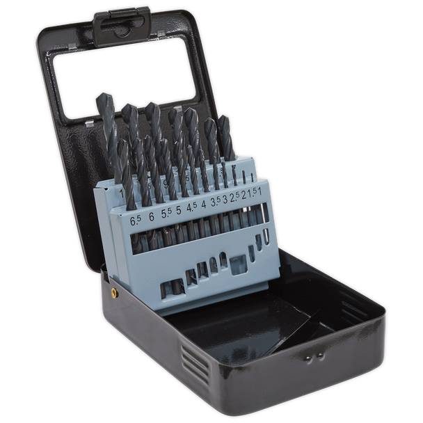 Sealey DBS19RF │ HSS Roll Forged Drill Bit Set 19pc