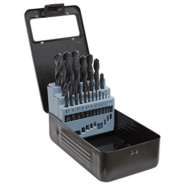Sealey DBS25RF │ HSS Roll Forged Drill Bit Set 25pc