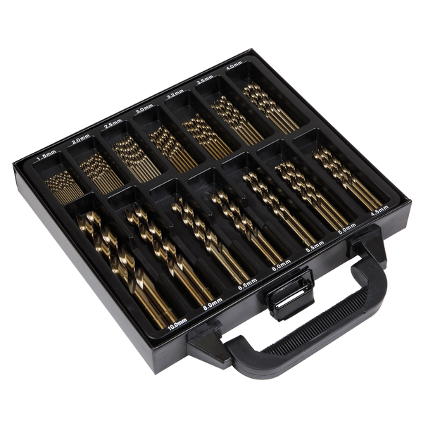 Sealey DBS99CB │ HSS Cobalt Fully Ground Drill Bit Set 99pc