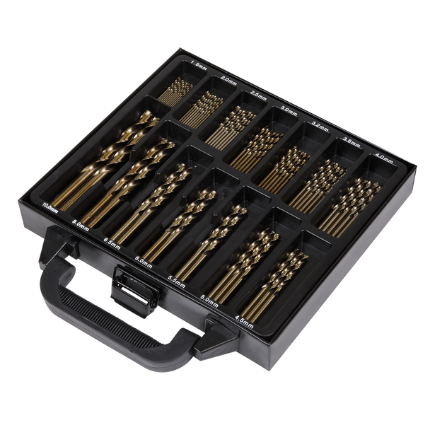 Sealey DBS99CB │ HSS Cobalt Fully Ground Drill Bit Set 99pc