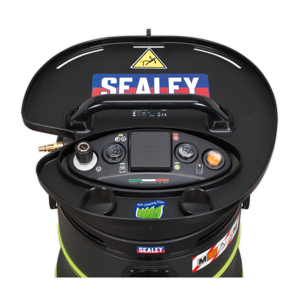 Sealey DFS35M │ M Class Dust-Free Industrial Wet & Dry Vacuum Cleaner 35L with Autostart for Air/Electric Power Tools 1000W/230V