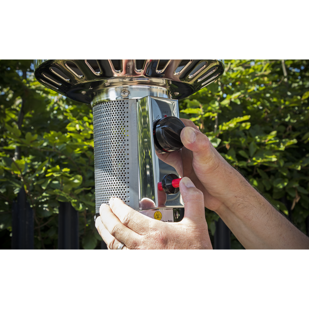 Sealey DG1 │ Dellonda Outdoor Garden Gas Patio Heater 13kW Commercial & Domestic Use, Black