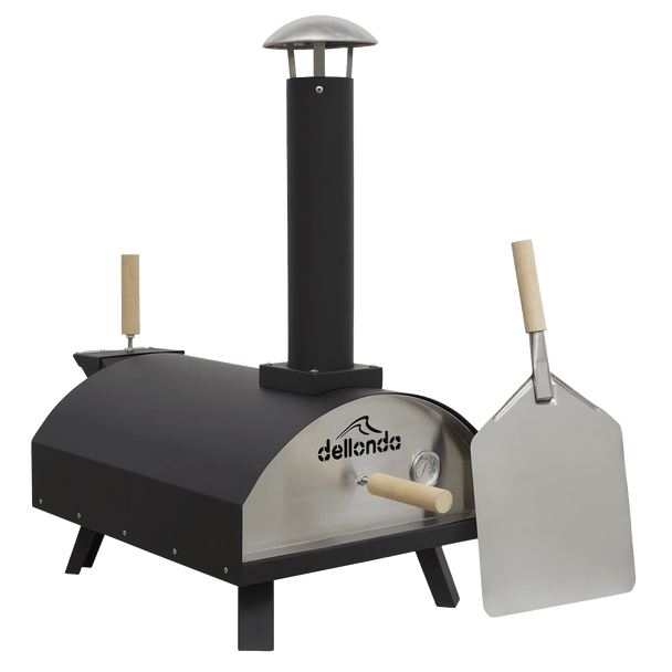 Sealey DG10 │ Dellonda Wood-Fired Pizza Oven 14" - Black