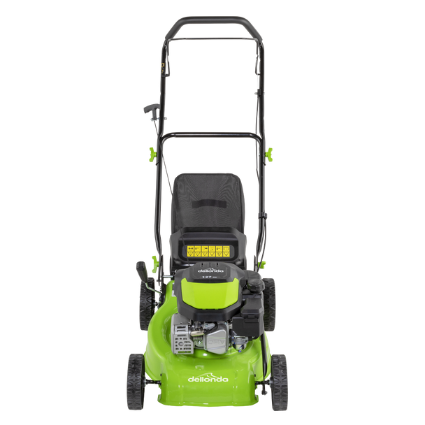 Sealey DG100 │ Dellonda Hand-Propelled Petrol Lawnmower Grass Cutter, 127cc 16"/41cm 4-Stroke