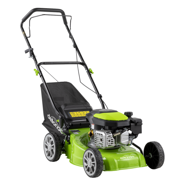 Sealey DG100 │ Dellonda Hand-Propelled Petrol Lawnmower Grass Cutter, 127cc 16"/41cm 4-Stroke