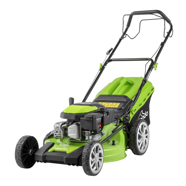 Sealey DG102 │ Dellonda Self-Propelled Petrol Lawnmower Grass Cutter with Height Adjustment & Grass Bag 170cc 20"/51cm 4-Stroke Engine