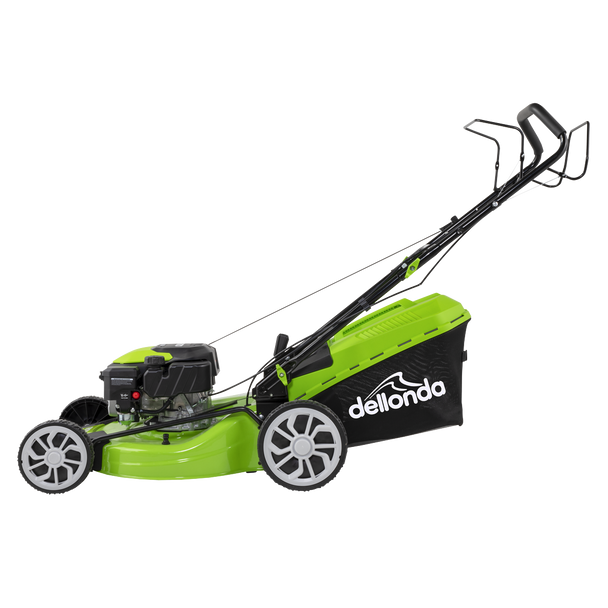 Sealey DG102 │ Dellonda Self-Propelled Petrol Lawnmower Grass Cutter with Height Adjustment & Grass Bag 170cc 20"/51cm 4-Stroke Engine