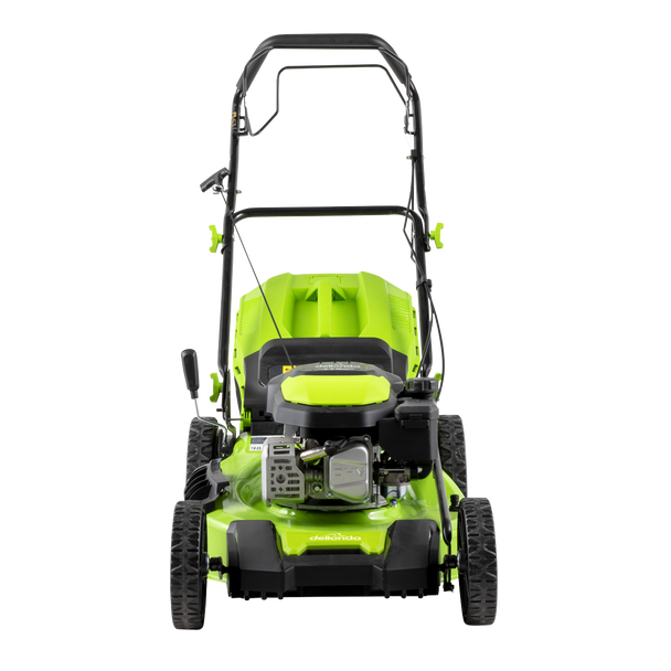 Sealey DG102 │ Dellonda Self-Propelled Petrol Lawnmower Grass Cutter with Height Adjustment & Grass Bag 170cc 20"/51cm 4-Stroke Engine