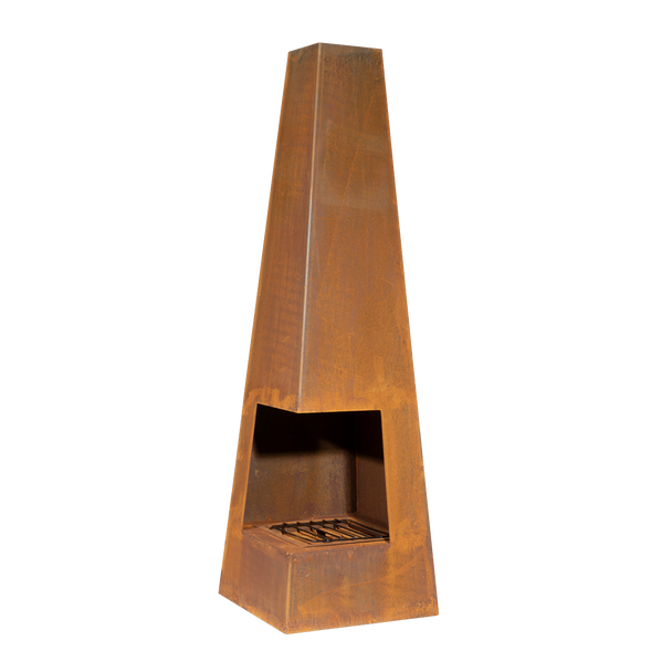 Sealey DG106 │ Dellonda Chiminea, Wood Burner, Heater for Outdoors W45cm x H150cm, Corten Steel
