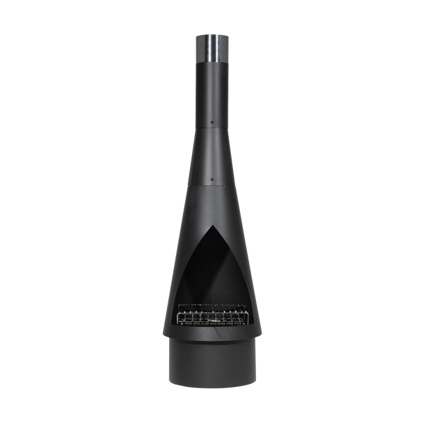 Sealey DG109 │ Dellonda Outdoor Chiminea, Fireplace, Fire Pit, Heater, Durable, Black Steel