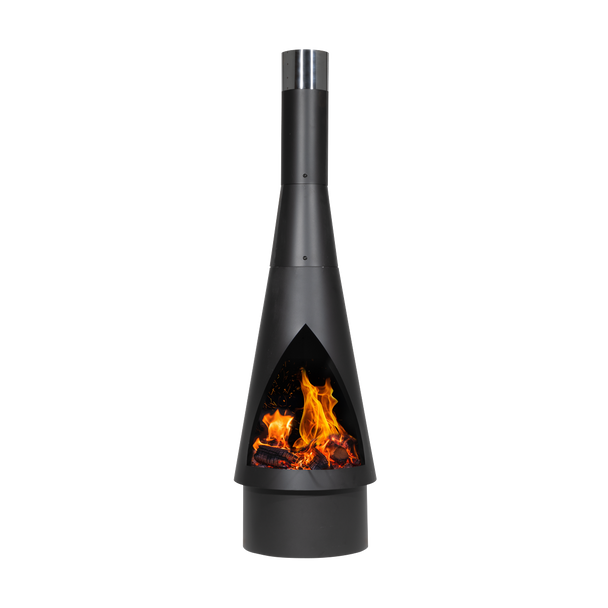 Sealey DG109 │ Dellonda Outdoor Chiminea, Fireplace, Fire Pit, Heater, Durable, Black Steel