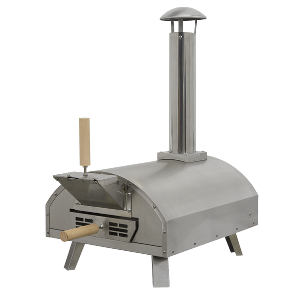 Sealey DG11 │ Dellonda Wood-Fired Pizza Oven 14" - Stainless Steel