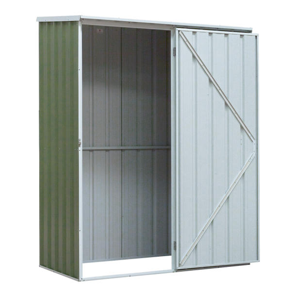 Sealey DG113 │ Dellonda Galvanized Steel Storage Shed with Pent Style Roof 150 x 80 x 190cm - Green