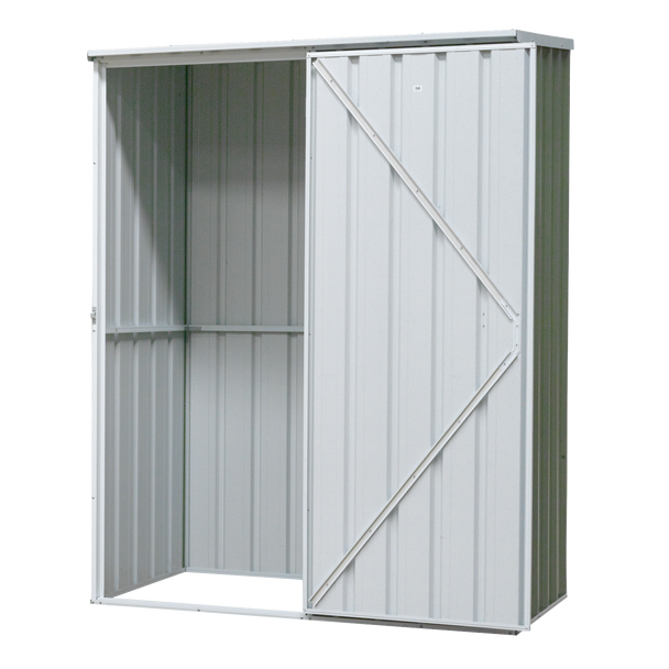 Sealey DG113 │ Dellonda Galvanized Steel Storage Shed with Pent Style Roof 150 x 80 x 190cm - Green