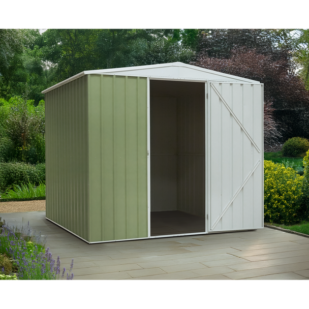 Sealey DG115 │ Dellonda Galvanized Steel Storage Shed with Apex Style Roof 230 x 230 x 220cm - Green