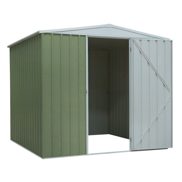 Sealey DG115 │ Dellonda Galvanized Steel Storage Shed with Apex Style Roof 230 x 230 x 220cm - Green