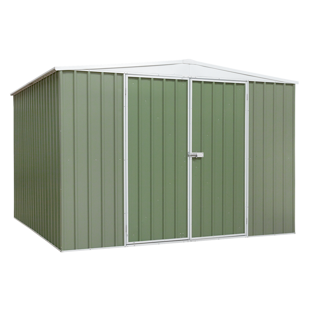 Sealey DG116 │ Dellonda Galvanized Steel Storage Shed with Apex Style Roof 300 x 300 x 220cm - Green