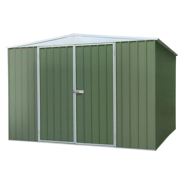 Sealey DG116 │ Dellonda Galvanized Steel Storage Shed with Apex Style Roof 300 x 300 x 220cm - Green