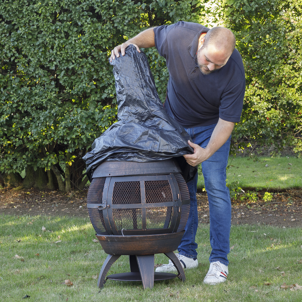 Sealey DG122 │ Dellonda Fire Pit, PVC Cover, Water-Resistant, Heavy Duty with Drawstrings for DG112