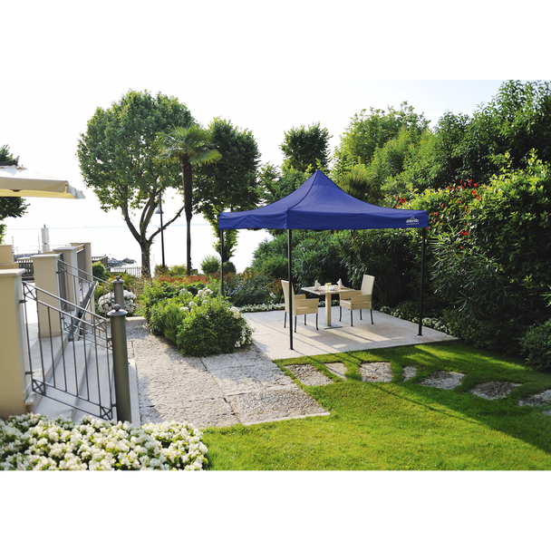 Sealey DG127 │ Dellonda Premium 2x2m Pop-Up Gazebo, Heavy Duty, PVC Coated, Water-Resistant Fabric, Supplied with Carry Bag, Rope, Stakes & Weight Bags - Blue Canopy