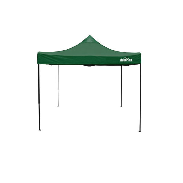 Sealey DG132 │ Dellonda Premium 3 x 3m Pop-Up Gazebo, PVC Coated, Water-Resistant Fabric, Supplied with Carry Bag, Rope, Stakes & Weight Bags - Dark Green Canopy