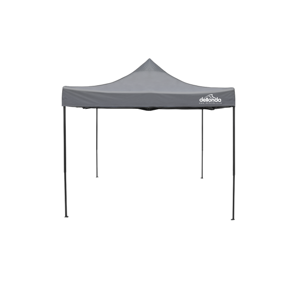Sealey DG133 │ Dellonda Premium 3 x 3m Pop-Up Gazebo, PVC Coated, Water-Resistant Fabric, Supplied with Carry Bag, Rope, Stakes & Weight Bags - Grey Canopy