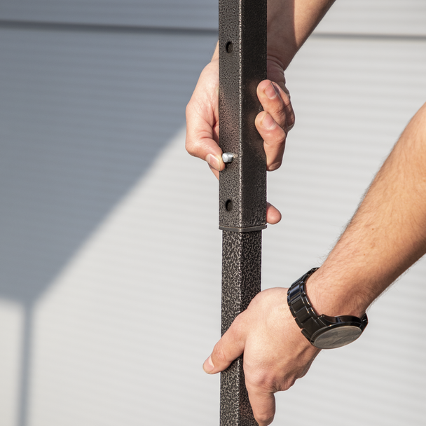 Sealey DG135 │ Dellonda Premium 3 x 4.5m Pop-Up Gazebo, Heavy Duty, PVC Coated, Water-Resistant Fabric, Supplied with Carry Bag, Rope, Stakes & Weight Bags - Blue Canopy