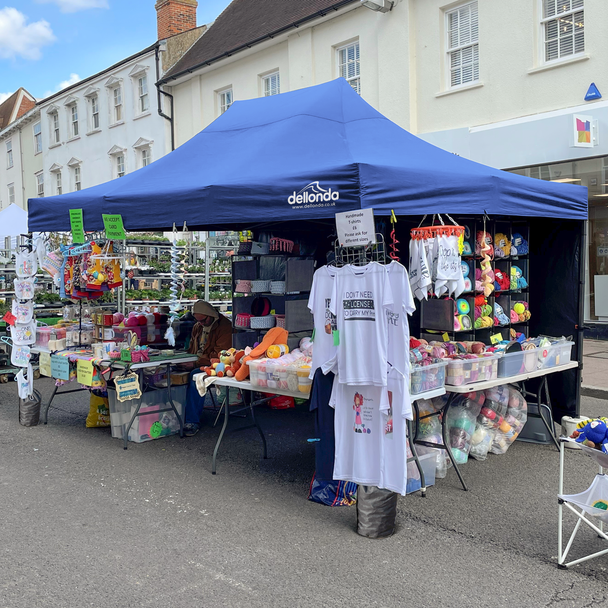 Sealey DG135 │ Dellonda Premium 3 x 4.5m Pop-Up Gazebo, Heavy Duty, PVC Coated, Water-Resistant Fabric, Supplied with Carry Bag, Rope, Stakes & Weight Bags - Blue Canopy